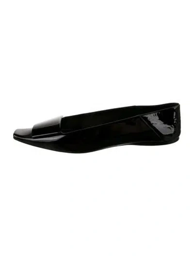 Pre-owned Saint Laurent Patent Leather Mules In Green