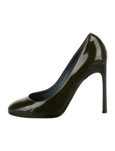Pre-owned Saint Laurent Patent Leather Pumps In Black