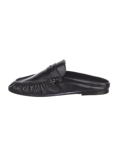 Pre-owned Saint Laurent Patent Leather Slippers W/ Tags In Black