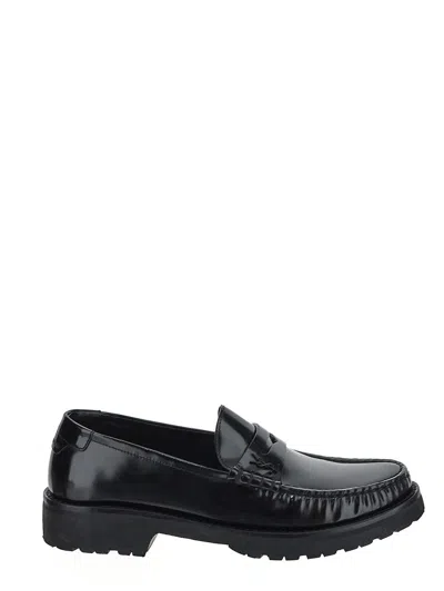 Saint Laurent Patent Loafer In Black