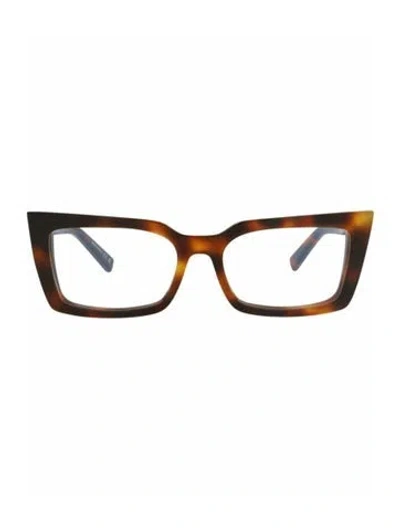 Pre-owned Saint Laurent Patterned Eyeglasses W/ Tags In Brown