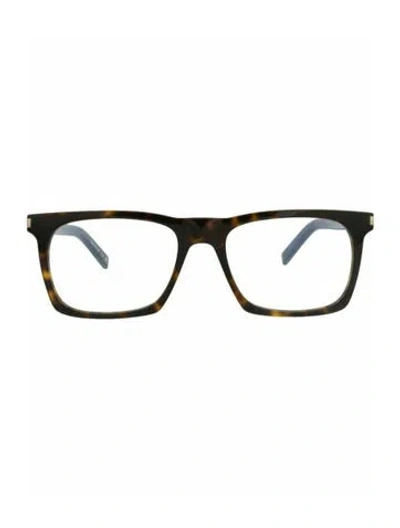 Pre-owned Saint Laurent Patterned Eyeglasses W/ Tags In Brown