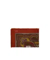 Saint Laurent Patterned Scarf In Red