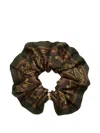 Saint Laurent Cassandre Scrunchie In Paisley Silk Twill