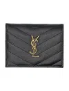 Saint Laurent Pcc Wallet In Brown