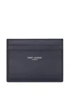 Saint Laurent Ysl Soho Wallet And Cardholder In Blue