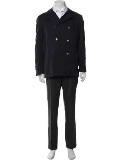 Pre-owned Saint Laurent Peacoat In Multi