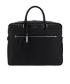Saint Laurent Pebbled-texture Messenger Bag In Black
