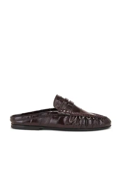 Saint Laurent Peg Loafer In Brown