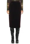 Saint Laurent Pencil Skirt In Black