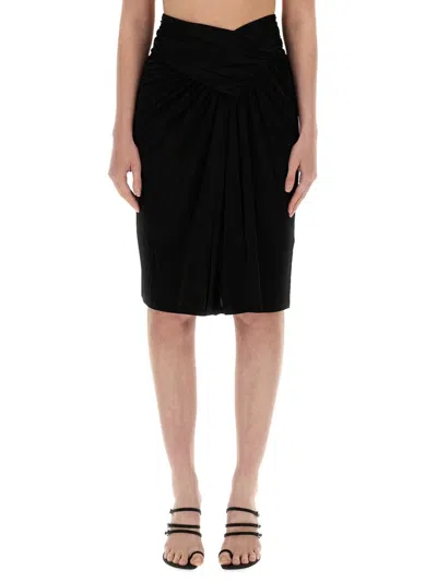 Saint Laurent Pencil Skirt. In Black