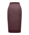 Saint Laurent Pencil Skirt In Burgundy
