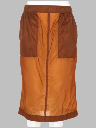 Saint Laurent Pencil Skirt In Nylon Polyamide In Neutral