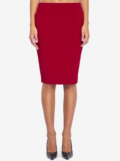 Saint Laurent Straight-hem Pencil Skirt In Multi