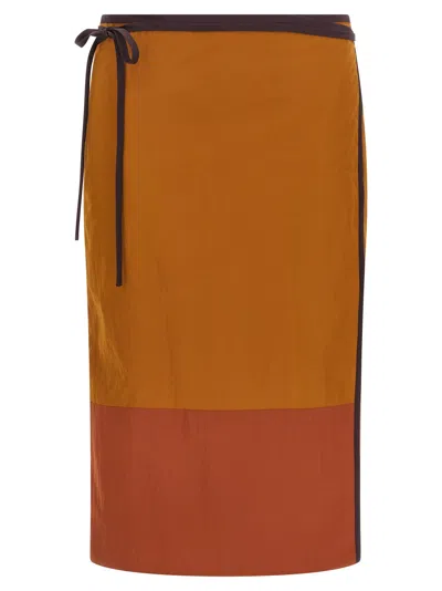 Saint Laurent Pencil Skirt Skirts Brown