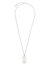 Saint Laurent Pendant Necklace In Silver