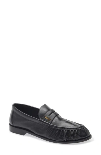Saint Laurent Penny Loafer In Black