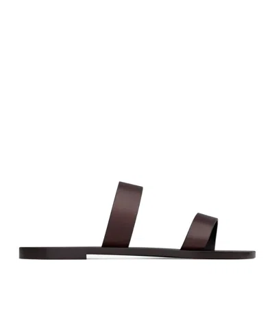 SAINT LAURENT SAINT LAURENT PEPE OPEN TOE SLIDES