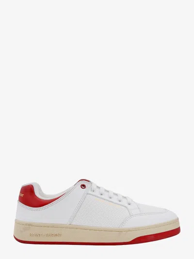 SAINT LAURENT PERFORATED LEATHER SNEAKERS