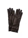 Saint Laurent `petit Logo` Gloves In Black  