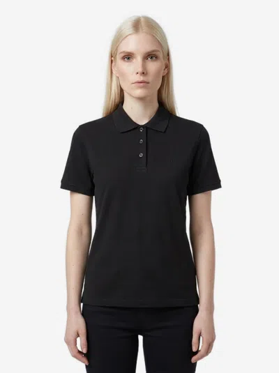 Saint Laurent Petit Polo Broderie Cassandre In Black