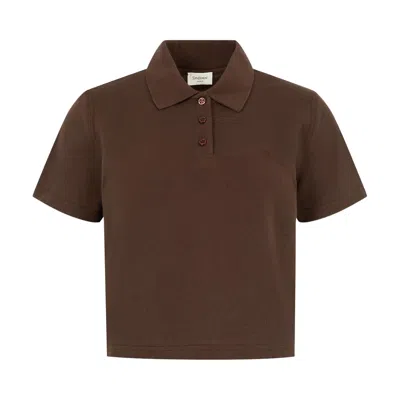 Pre-owned Saint Laurent Petit Polo Broderie 'chocolate' | Brown | Men's Size Xs