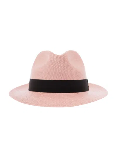Saint Laurent Petit Waikiki Panama Hat In Multicolor