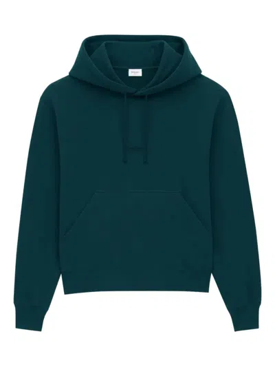 Saint Laurent Petrol Blue Cotton Sweatshirt