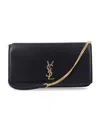 Saint Laurent Phone Holder In Black