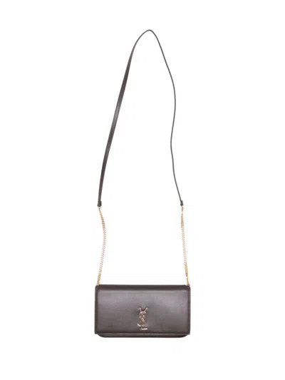 Saint Laurent Phone Holder Mo. 7_new Asp In Brown
