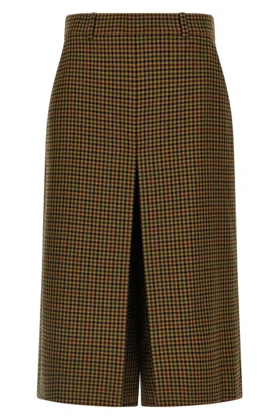SAINT LAURENT PIED DE POULE PANT SKIRT