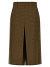 Saint Laurent Pied De Poule Pant Skirt Pants Multicolor In Multi