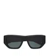 Saint Laurent Pillowed Square Sunglasses In Black
