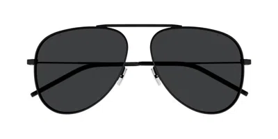 Saint Laurent Pilot-frame Sunglasses In 001
