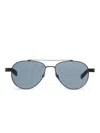 Saint Laurent Pilot-frame Sunglasses In Black