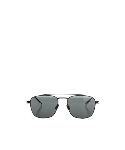 Saint Laurent Pilot-frame Sunglasses In Gray