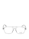 Saint Laurent Pilot-frame Glasses In White