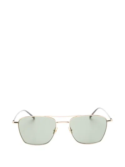 Saint Laurent Sl 866 Rectangle-frame Sunglasses In Green