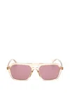 Saint Laurent Pilot-frame Sunglasses In Pink