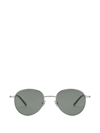 Saint Laurent Pilot-frame Sunglasses In Silver