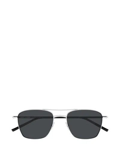 Saint Laurent Pilot-frame Sunglasses In Black