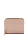 Saint Laurent Pink Calfskin Compact Zip Around Wallet (authentic Pre-loved) In Pink