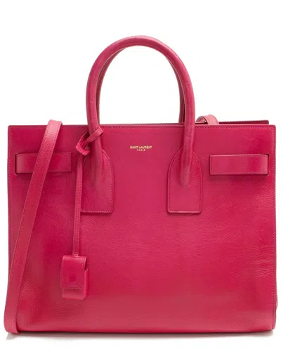 Saint Laurent Pink Calfskin Sac De Jour Small Tote (authentic Pre-loved)