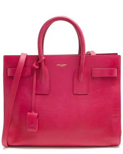 Saint Laurent Pink Calfskin Sac De Jour Small Tote (authentic Pre-loved)