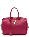 Saint Laurent Pink Leather Classic Cabas Y Medium Tote (authentic Pre-loved)