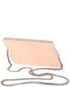 Saint Laurent Pink Leather Diagonal Box Chain Clutch (authentic Pre-loved)