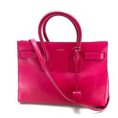 Pre-owned Saint Laurent Pink Leather Handbag Shoulder Bag ()