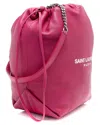 Saint Laurent Pink Leather Teddy Small Bucket Bag (authentic Pre-loved)