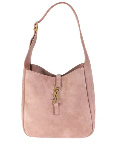 SAINT LAURENT SAINT LAURENT PINK SUEDE SUPPLE SMALL LE 5 A 7 SOFT HOBO (AUTHENTIC PRE-LOVED)