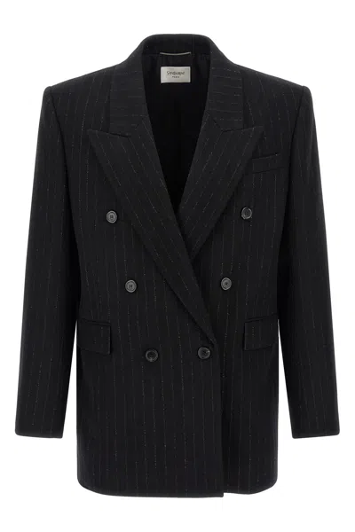SAINT LAURENT PINSTRIPE BLAZER